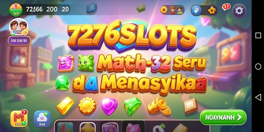 Tampilan gameplay Match-3 7276SLOTS dengan kombinasi simbol yang menarik.