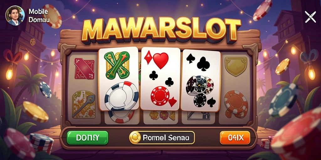 Tampilan gameplay seru di MAWARSLOT dengan berbagai pilihan permainan Domino.