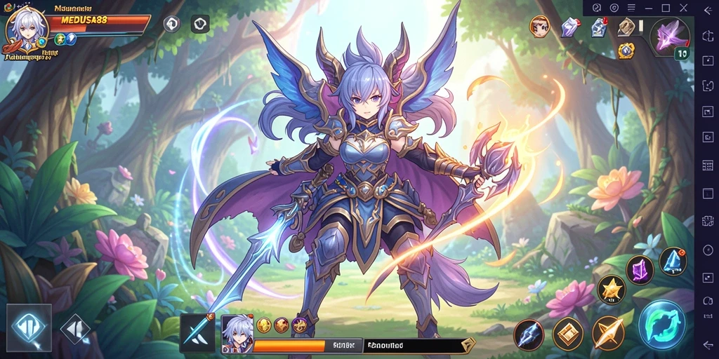 Tampilan gameplay seru dan penuh aksi dalam MEDUSA88.