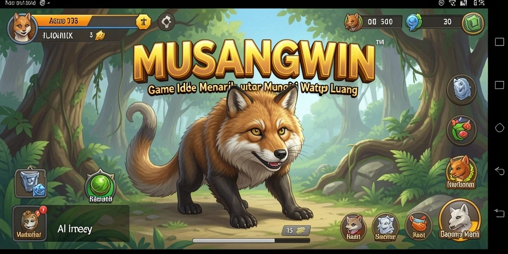 Tampilan gameplay <strong>MUSANGWIN</strong> yang menarik dengan mekanisme Idle yang mudah.