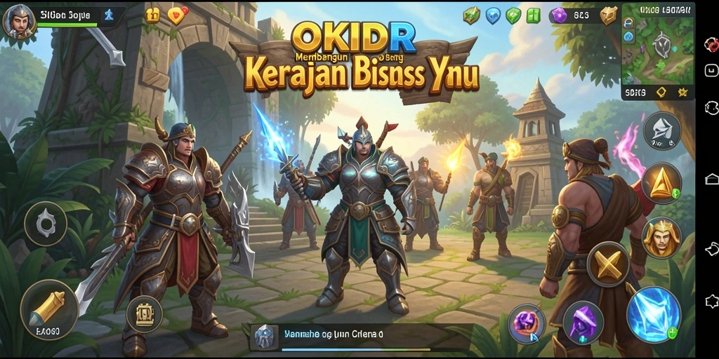 Screenshot gameplay menunjukkan aksi seru dalam membangun kerajaan bisnis.