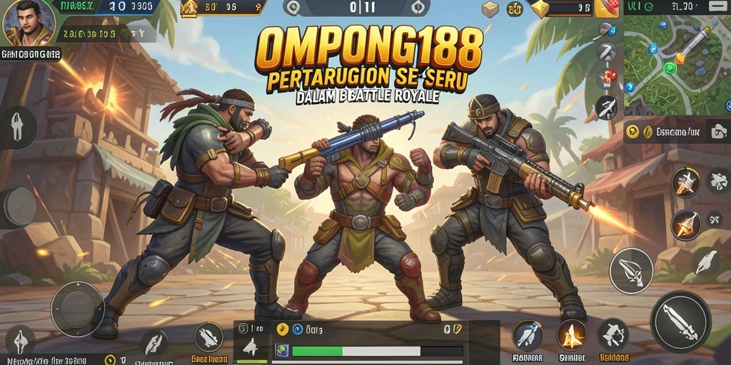 Tampilan gameplay seru dan mendebarkan dari OMPONG188.