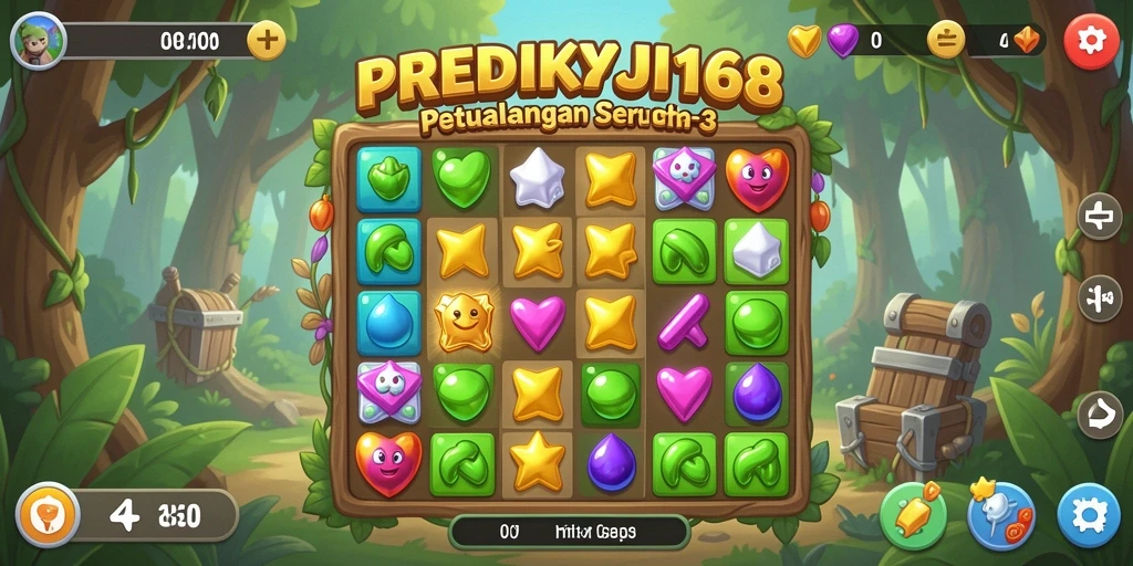 Tampilan gameplay seru dalam PREDIKSI168, penuh warna dan tantangan.