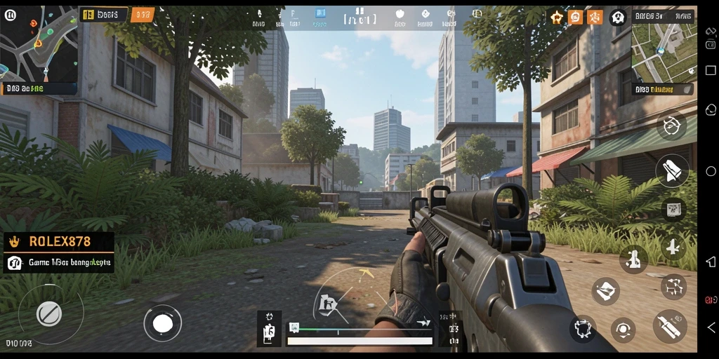 Screenshot ROLEX878 menampilkan gameplay yang intens dan menegangkan dari TPS.